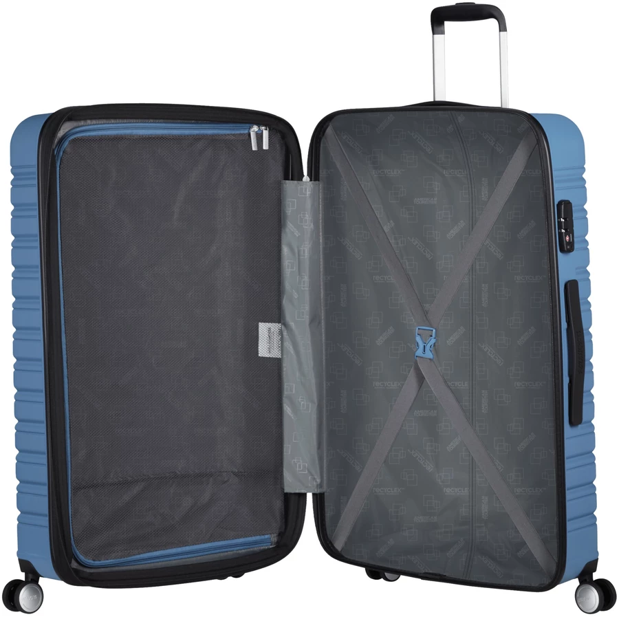 American Tourister Flashline - 4-Rollen-Trolley L 78 cm erw. coronet blue