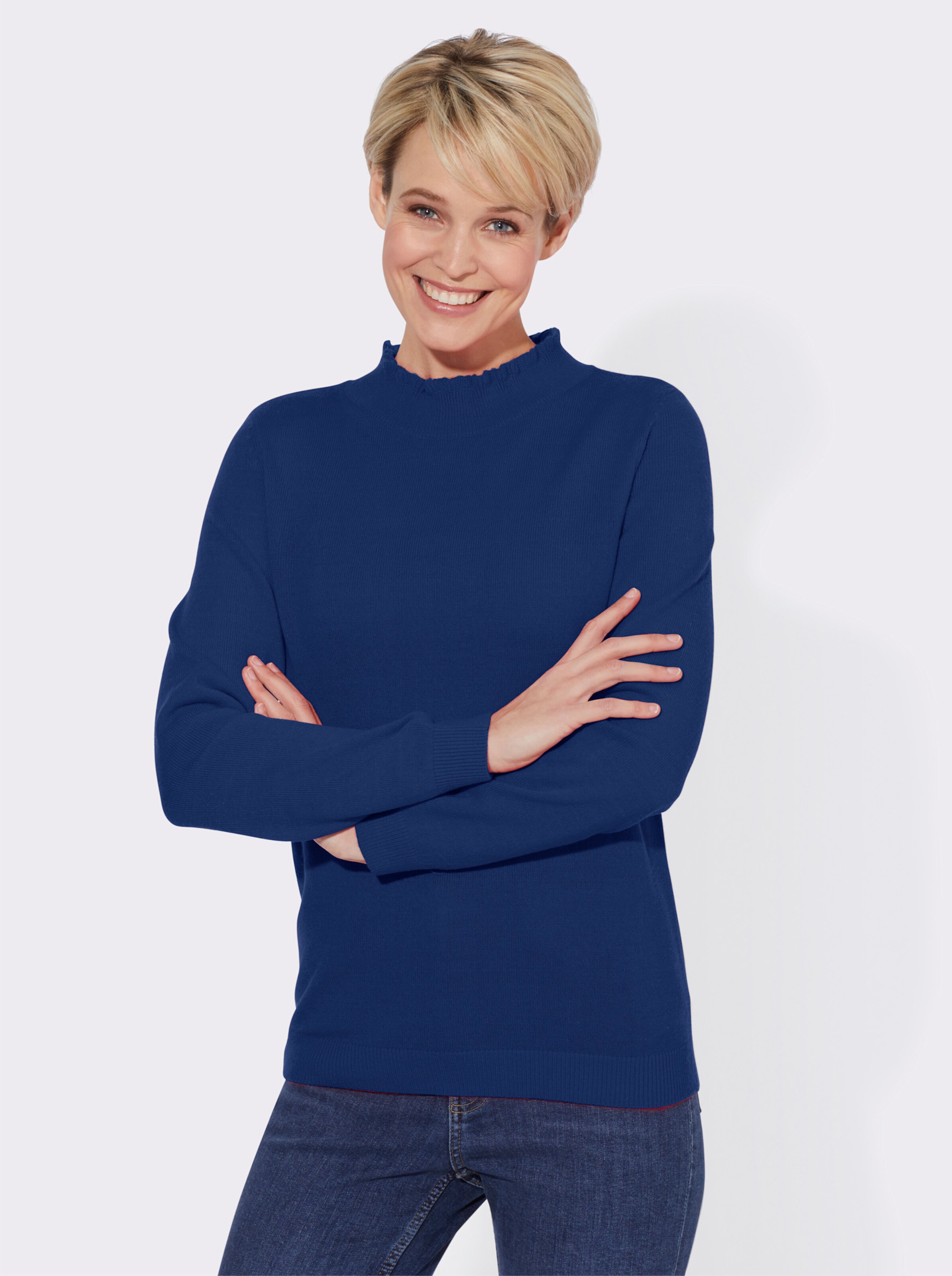 Stehkragenpullover