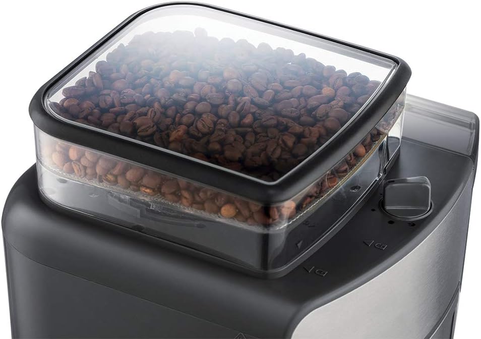 Russell Hobbs Kaffeemaschine mit Mahlwerk Thermokanne [Digitaler Timer, Brausekopf für opt. Extraktion & Aroma] Grind&Brew (1-10 Tassen, 3-stufige Mahlgradeinstellung) Filterkaffeemaschine 25620-56
