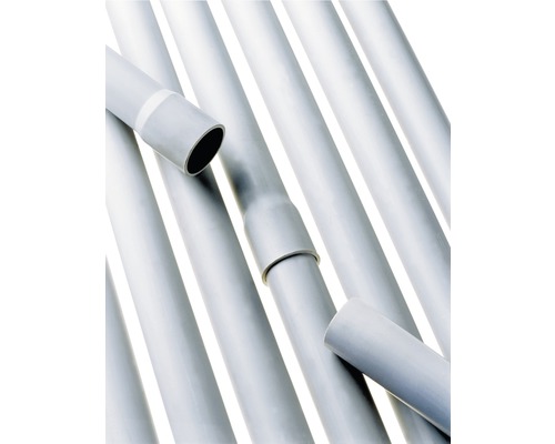 Starre installatiebuis M25 grijs 2,0 m