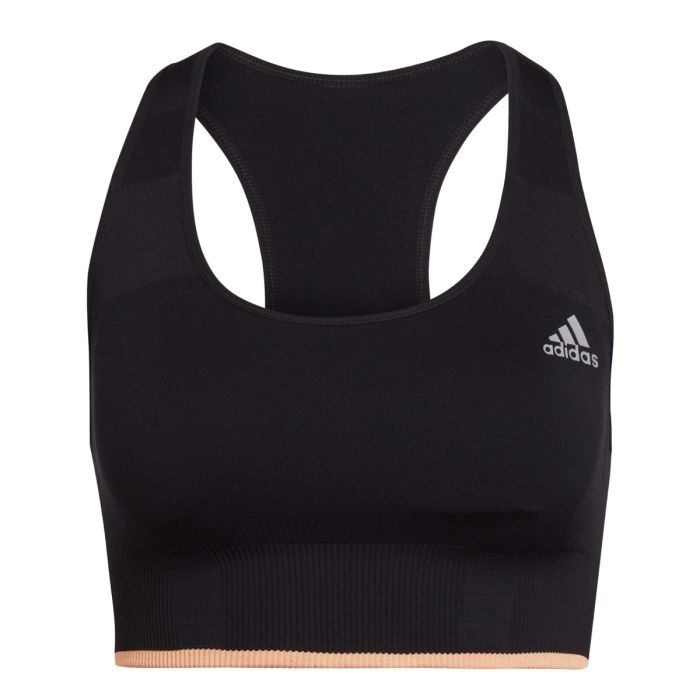 adidas Dame BH Run Medium-Support Merino BH Sort