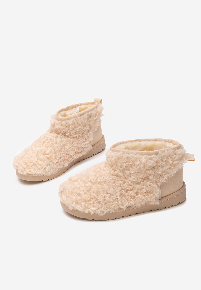 Bottes de neige femme beige Mivora