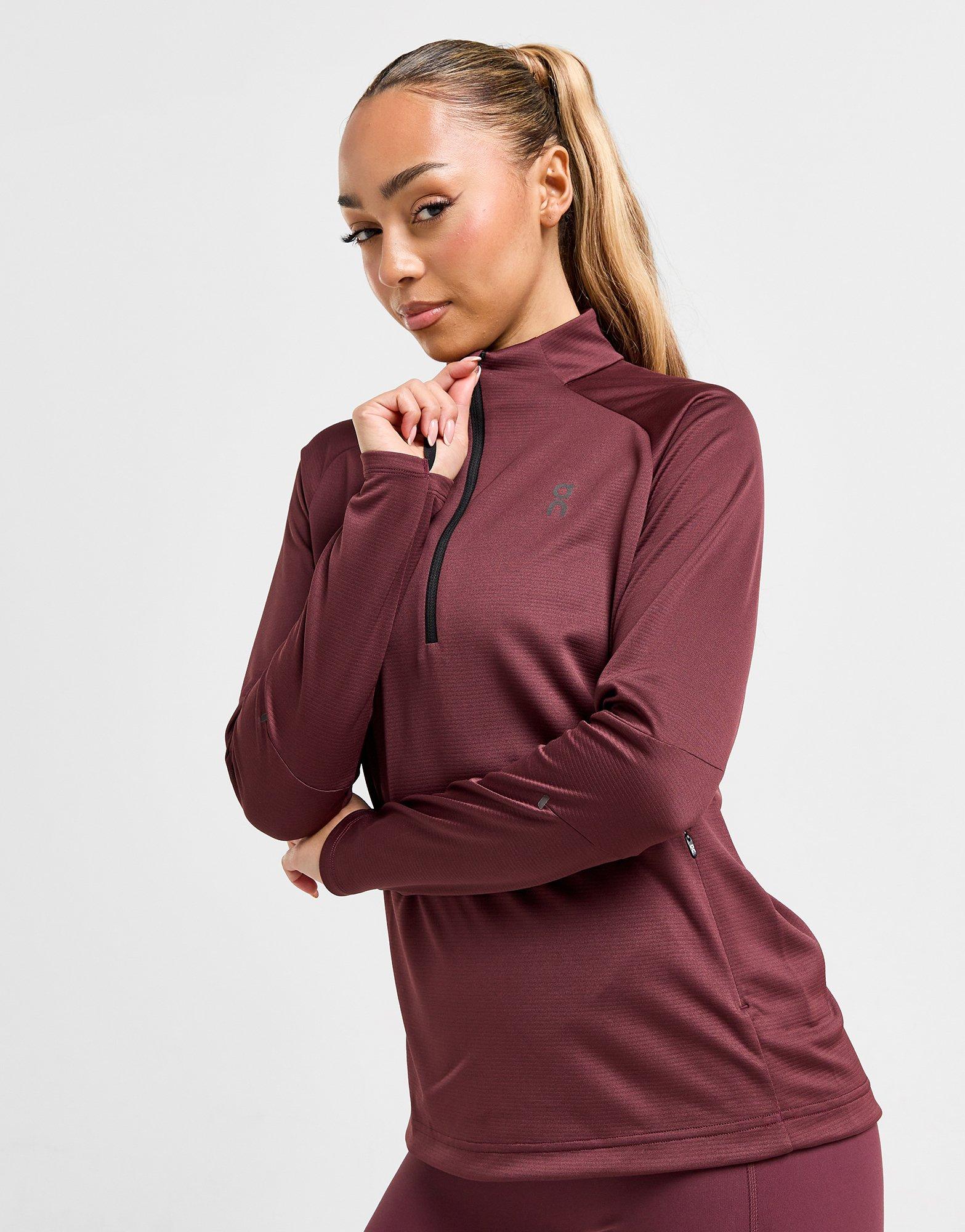 On Running Haut Zippé Climate Femme