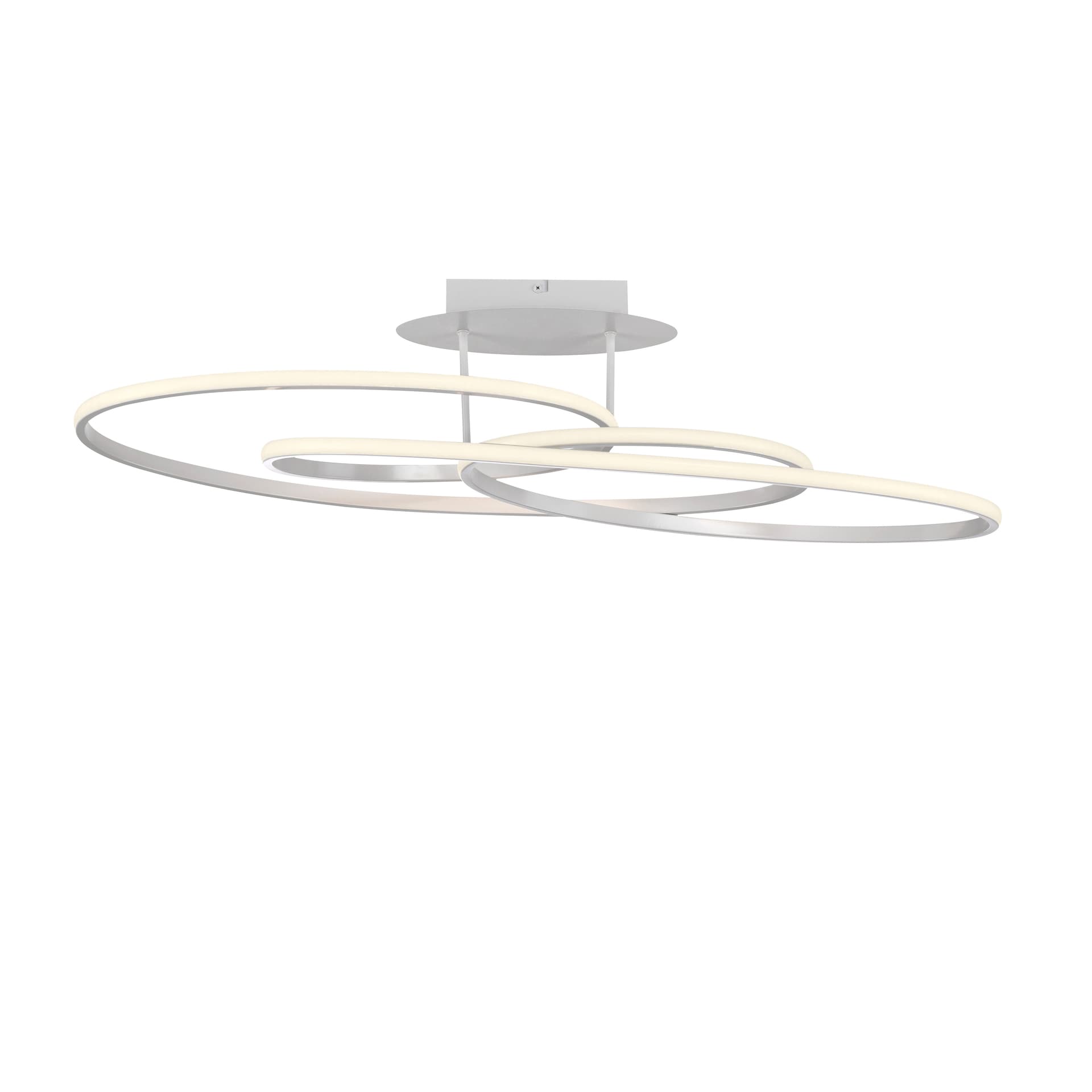 JUST LIGHT LED Deckenlampe LUMACA 81 x 30,5 cm weiß