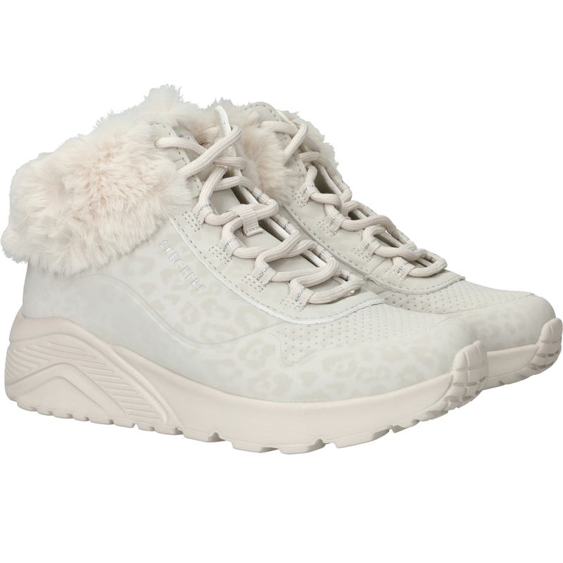 Skechers Uno Lite Veterboots Beige Meisjes