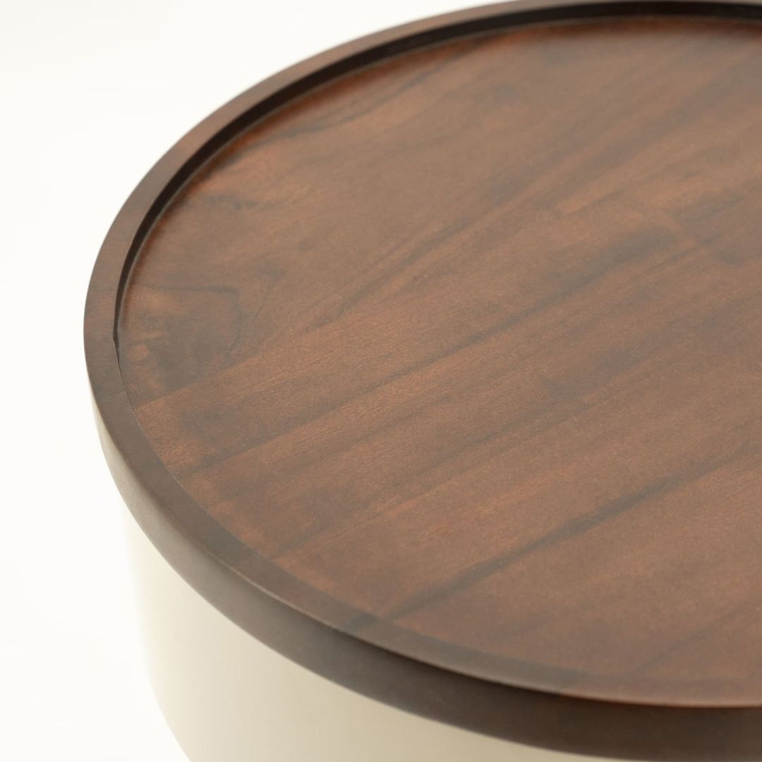 Bijzettafel Tondo Taupe van By Boo