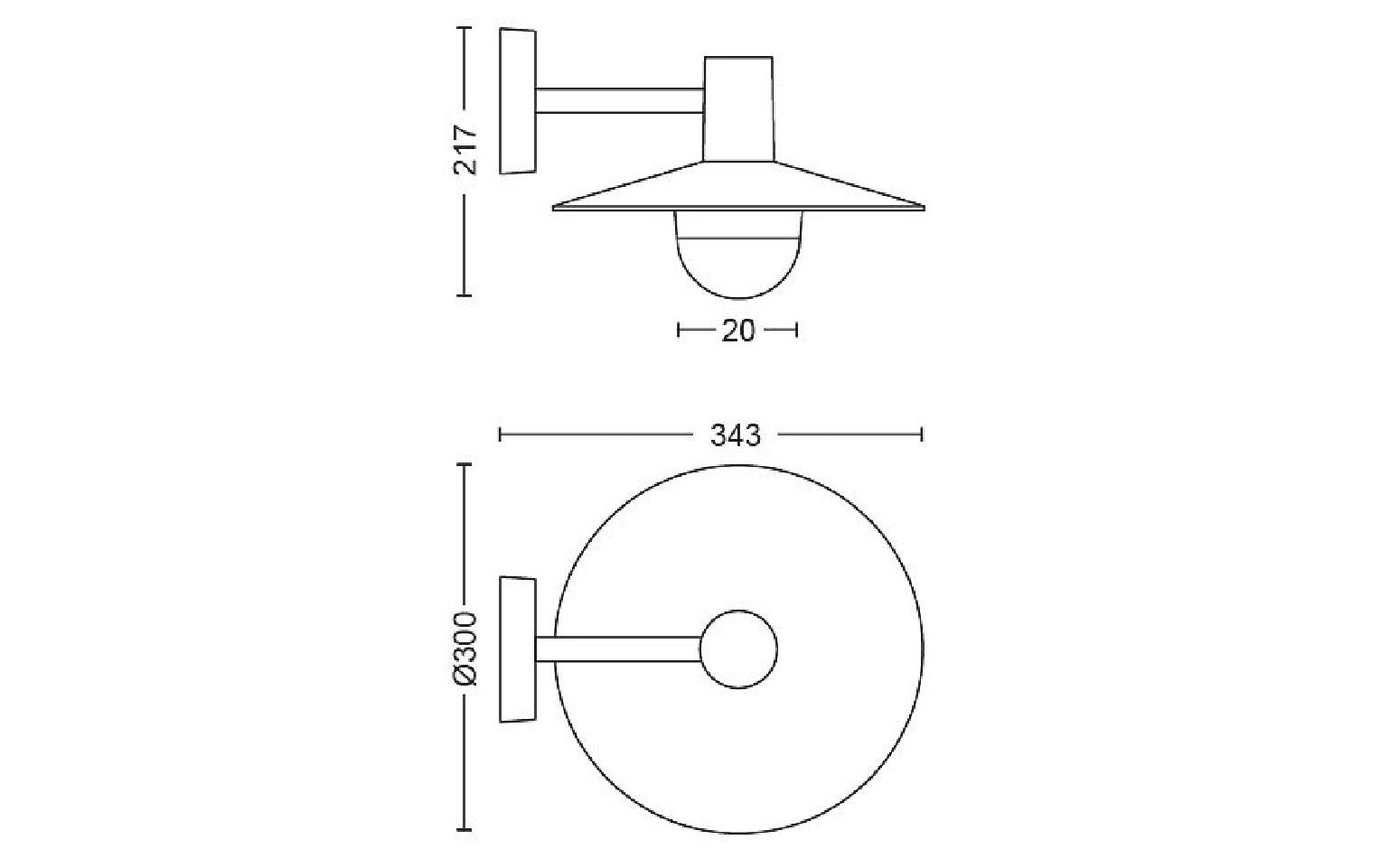 Philips Wandleuchte »Philips Aussenwandleuchte Skua« E27