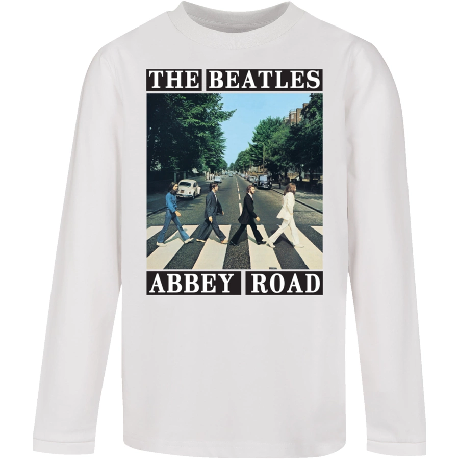 F4NT4STIC Longsleeve Shirt The Beatles Abbey Road weiß