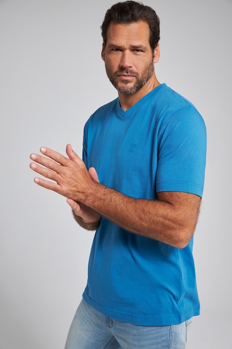T-Shirts, Basic, 2er-Pack, V-Ausschnitt, Halbarm, bis 8 XL