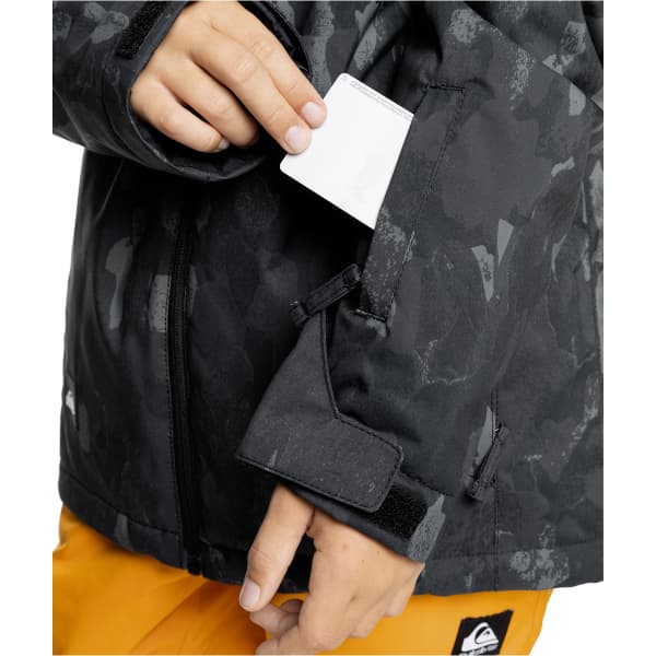 Veste de ski QUIKSILVER MISSION PRINTED YTH JK NATURE ZOOM DARK SHADOW