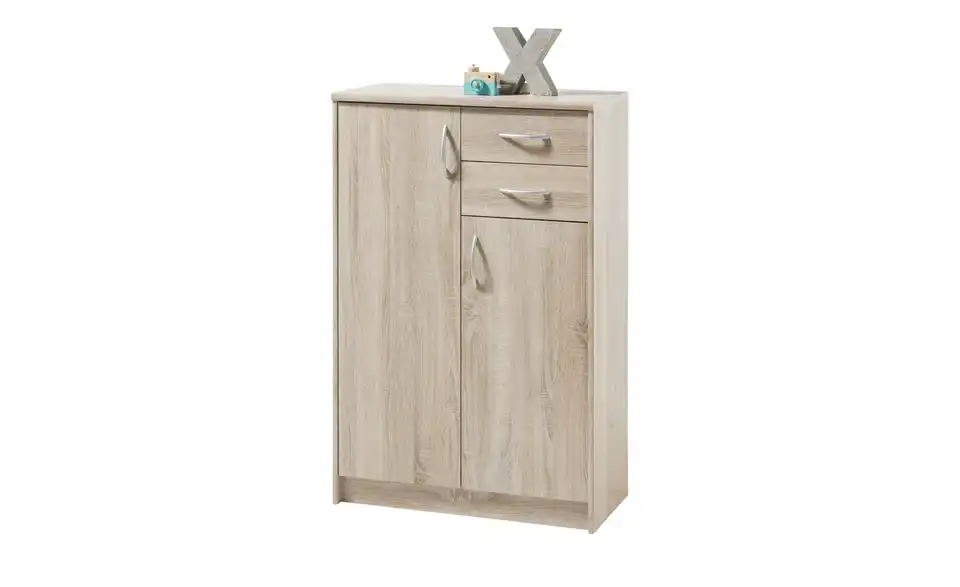 Kommode Optimus Eiche Sonoma (Nachbildung) Ausführung II (2 Türen/2 Schubkästen) 112 cm