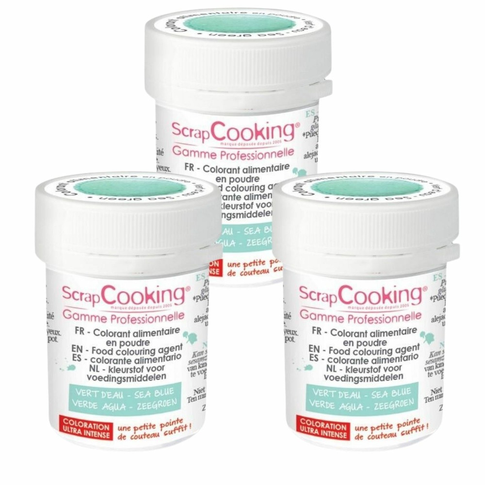 Colorant alimentaire en poudre 15 g - vert d'eau