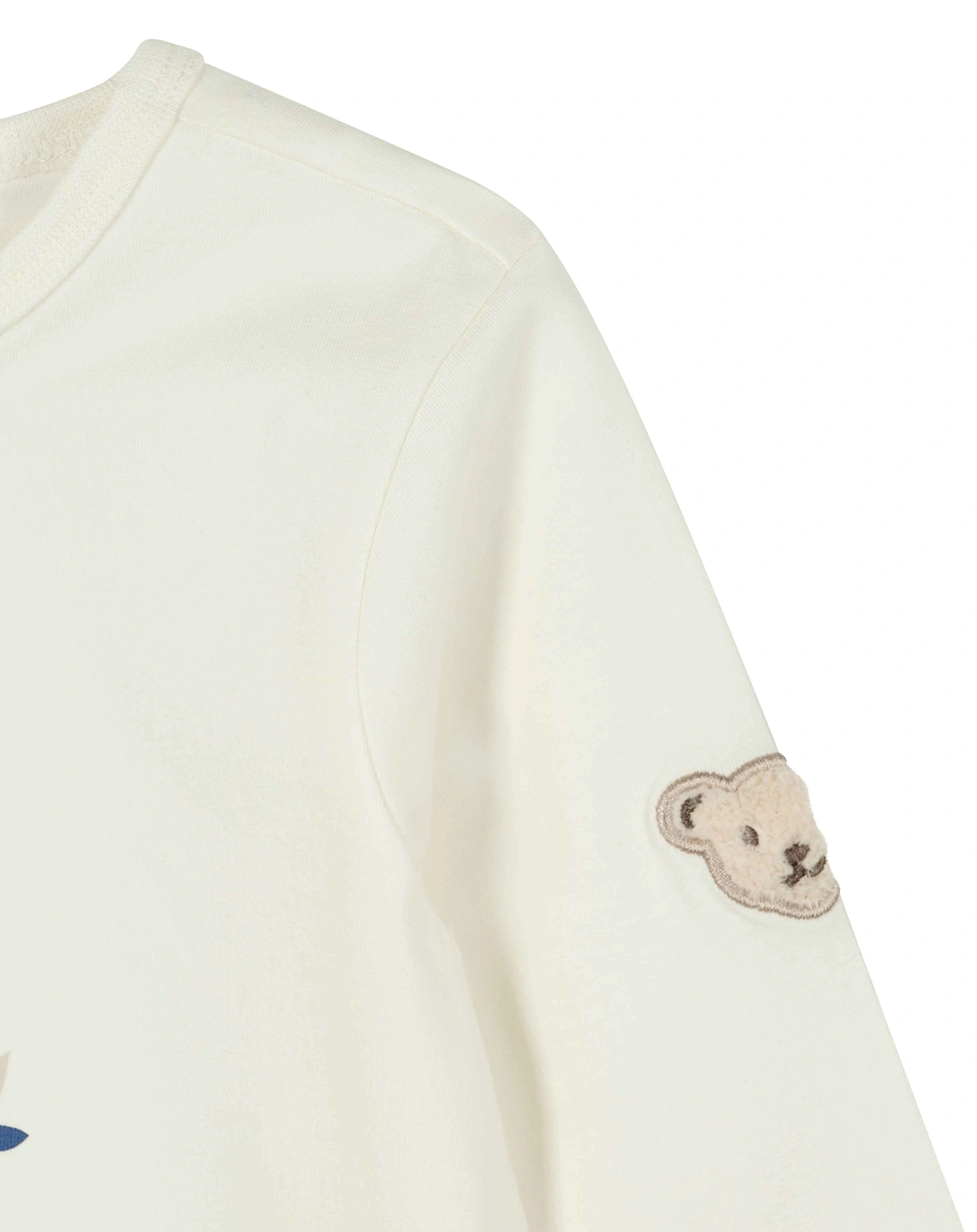 Langarmshirt BLUMENBÄR in cloud dancer