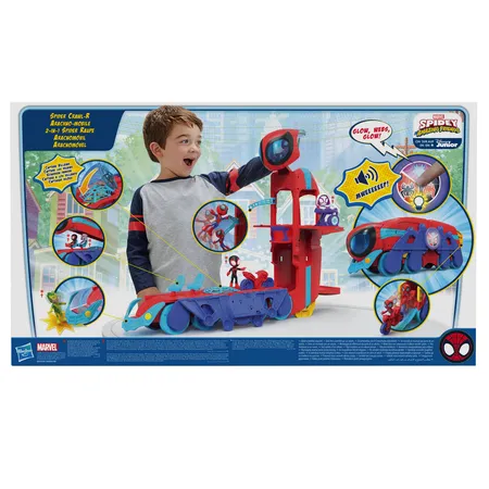Hasbro Marvel Spidey and His Amazing Friends 2-in-1 Spider Raupe, 61 cm groß