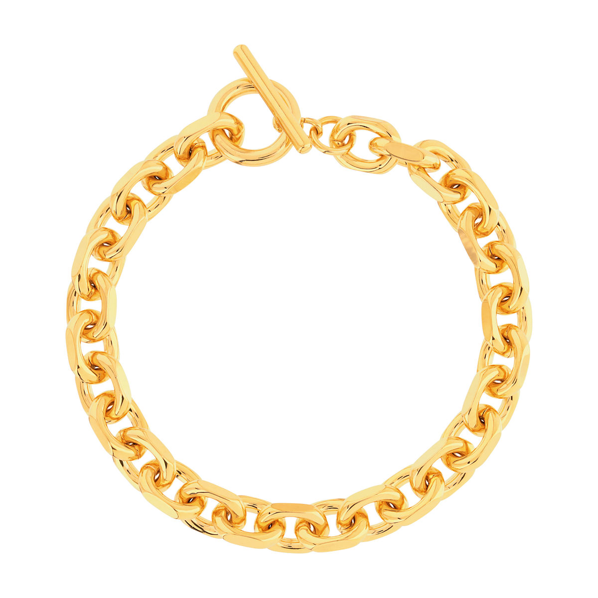 Bracelet plaqué or 19 cm