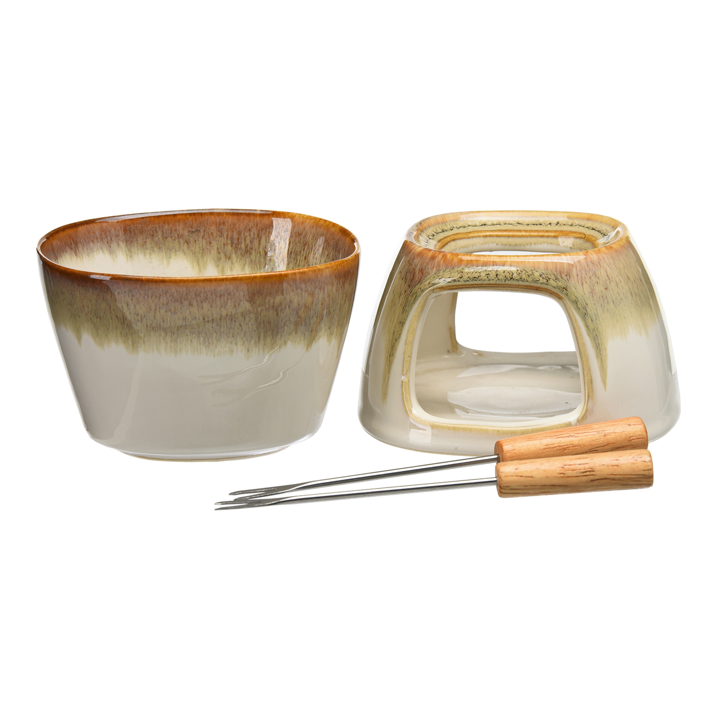 beige, 4-teilig