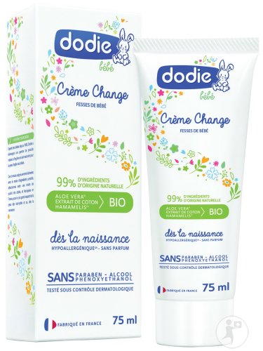Dodie Crème Change Sans Parfum Tube 75ml
