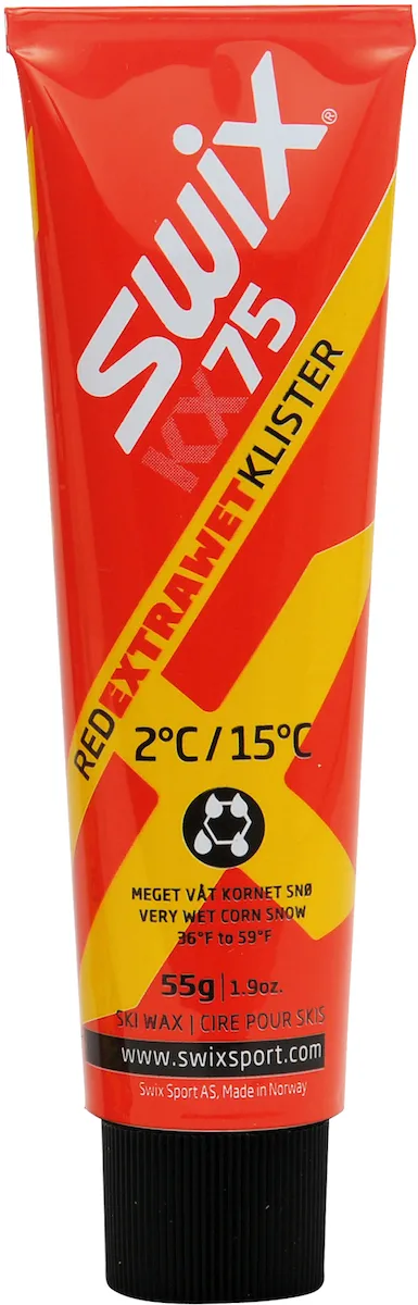 Swix KX75 Red Extra Wet Klister 2C/15C Unspecified