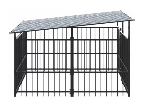 Chenil cage enclos pac noire 200 x 198 x 128 cm 02_0041760