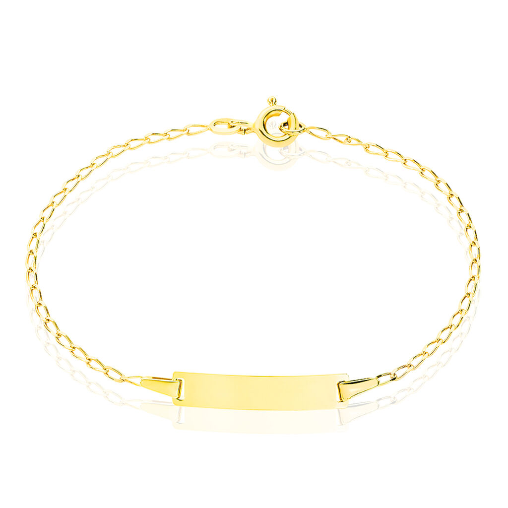 Bracelet Identité Estella Maille Cheval Or Jaune