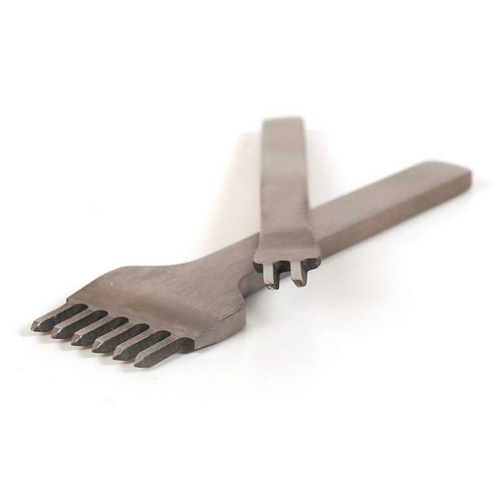 2 perforateurs 2 et 6 dents pour cuir et pâte polymère