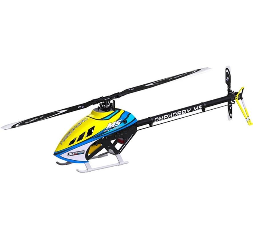Helikopter M5 Solar-Yellow Bausatz und Rotorblätter<br>M5 vielseitiger Modellheli