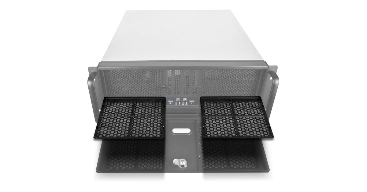 SilverStoneRM400 rack behuizing  (Zwart | 2x USB-A 3.2 (5 Gbit/s))