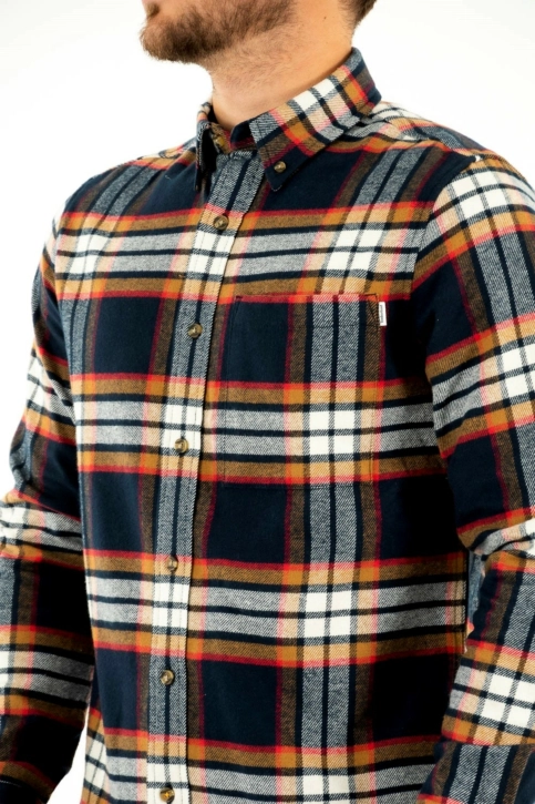 chemise timberland heavy flannel b68 dark sapphire yd