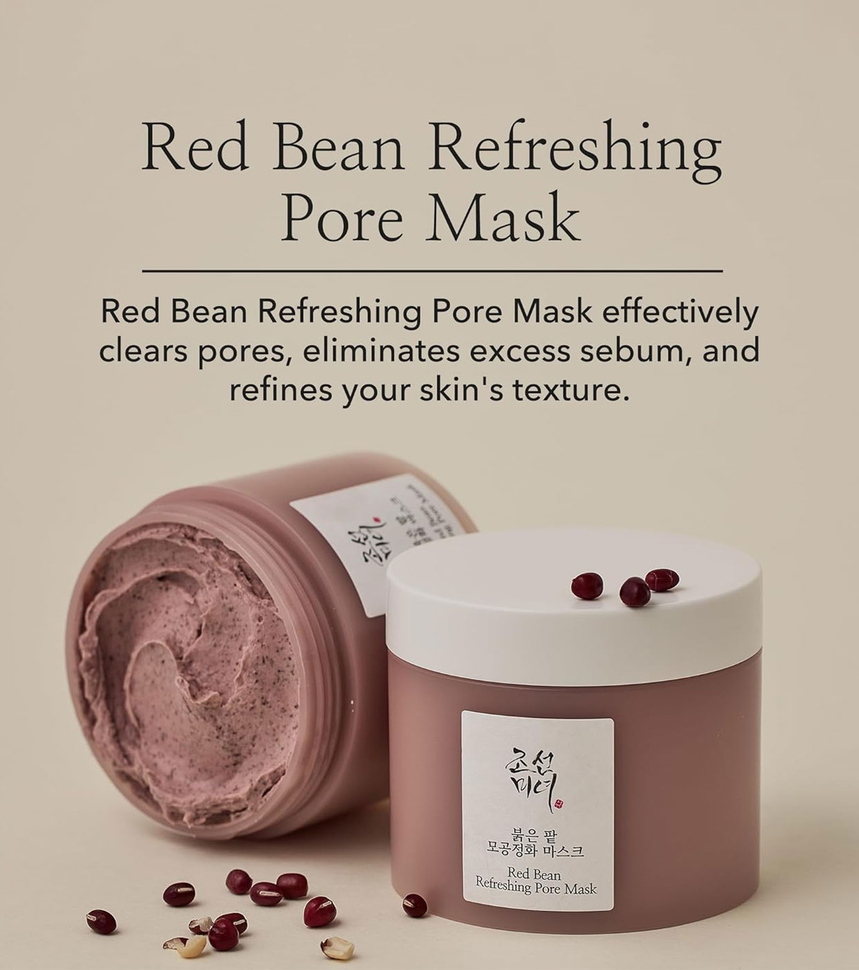 Beauty of Joseon - Máscara Facial Reguladora de Sebo Red Bean Refreshing Pore