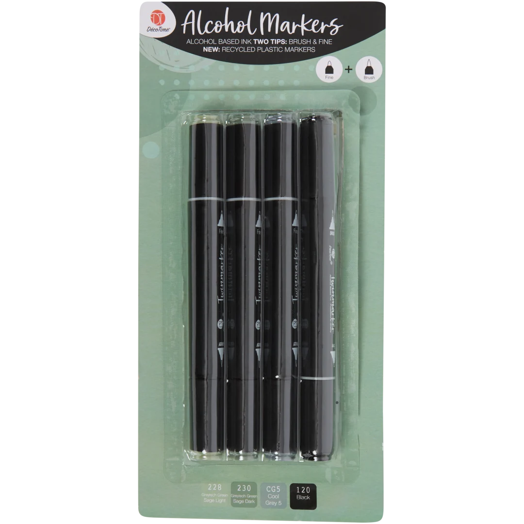 DécoTime twinmarkers 4 stuks | diverse kleuren