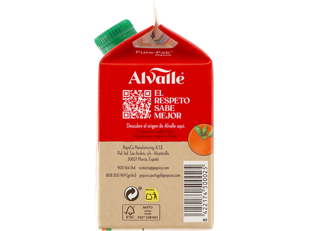 GASPACHO ALVALLE ORIGINAL 500 ML