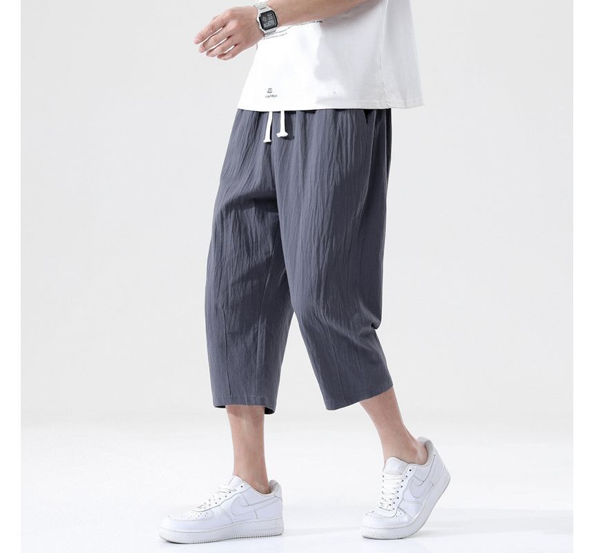 YIKES - Mid Rise Plain Capri Tapered Pants