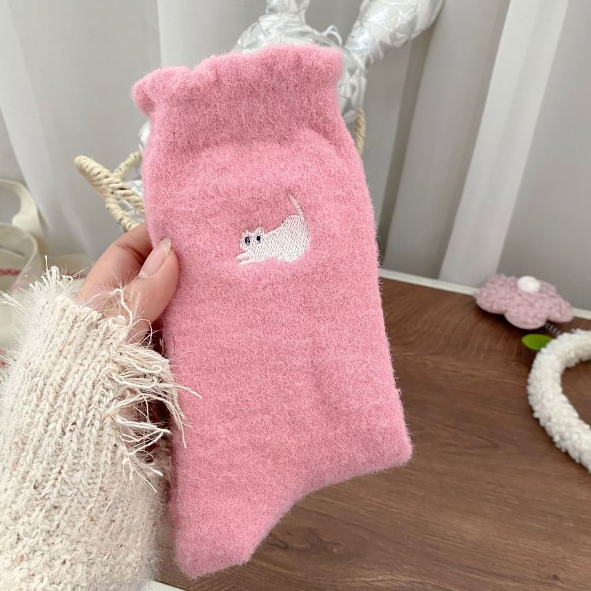 Auroriola - Cat Fuzzy Crew Sokken