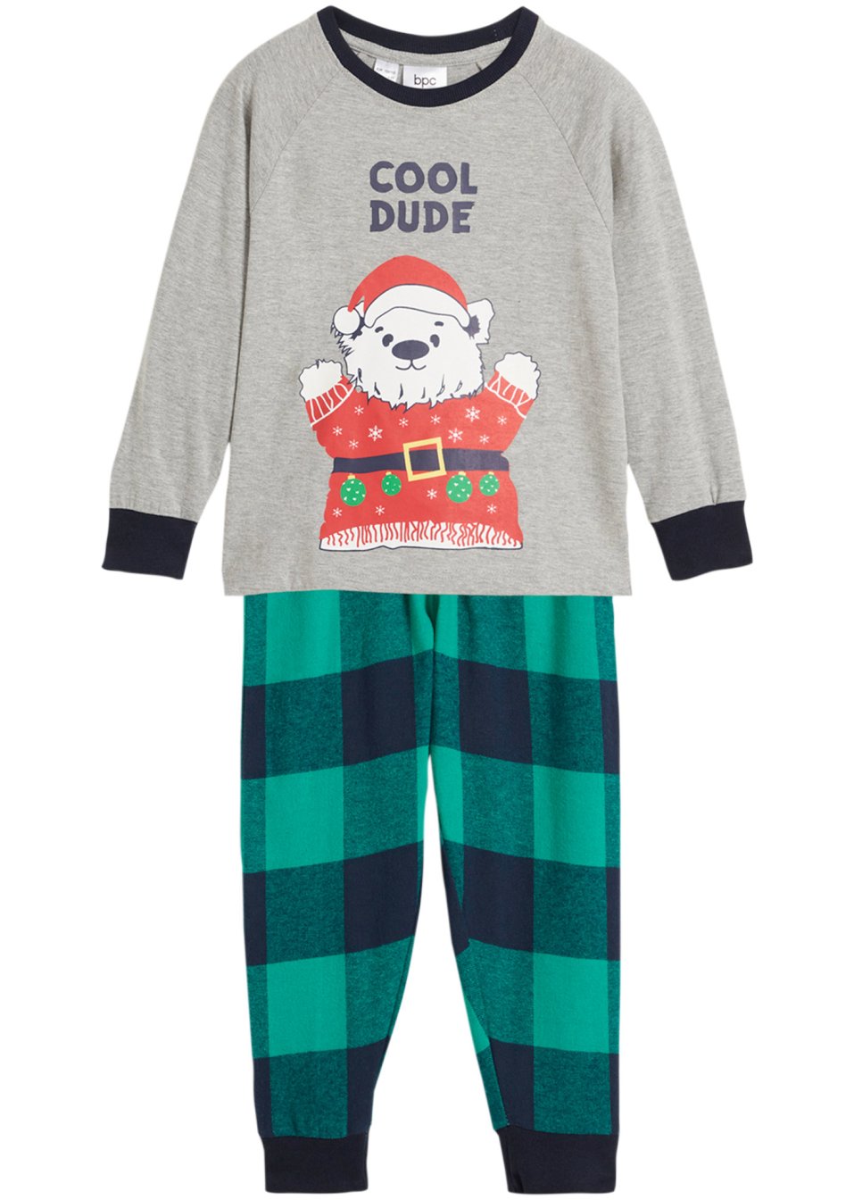 Pyjama enfant avec pantalon en flanelle (Ens. 2 pces.)