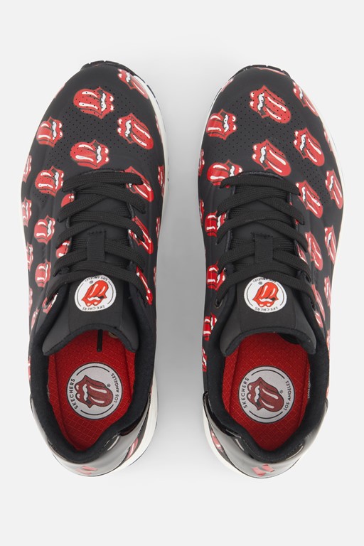 Skechers Uno Rolling Stones Sneakers zwart