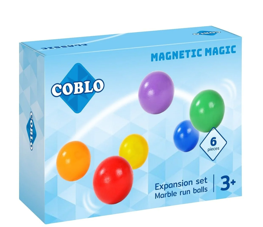 Coblo Coblo | Knikkerbaan ballen | 6 stuks