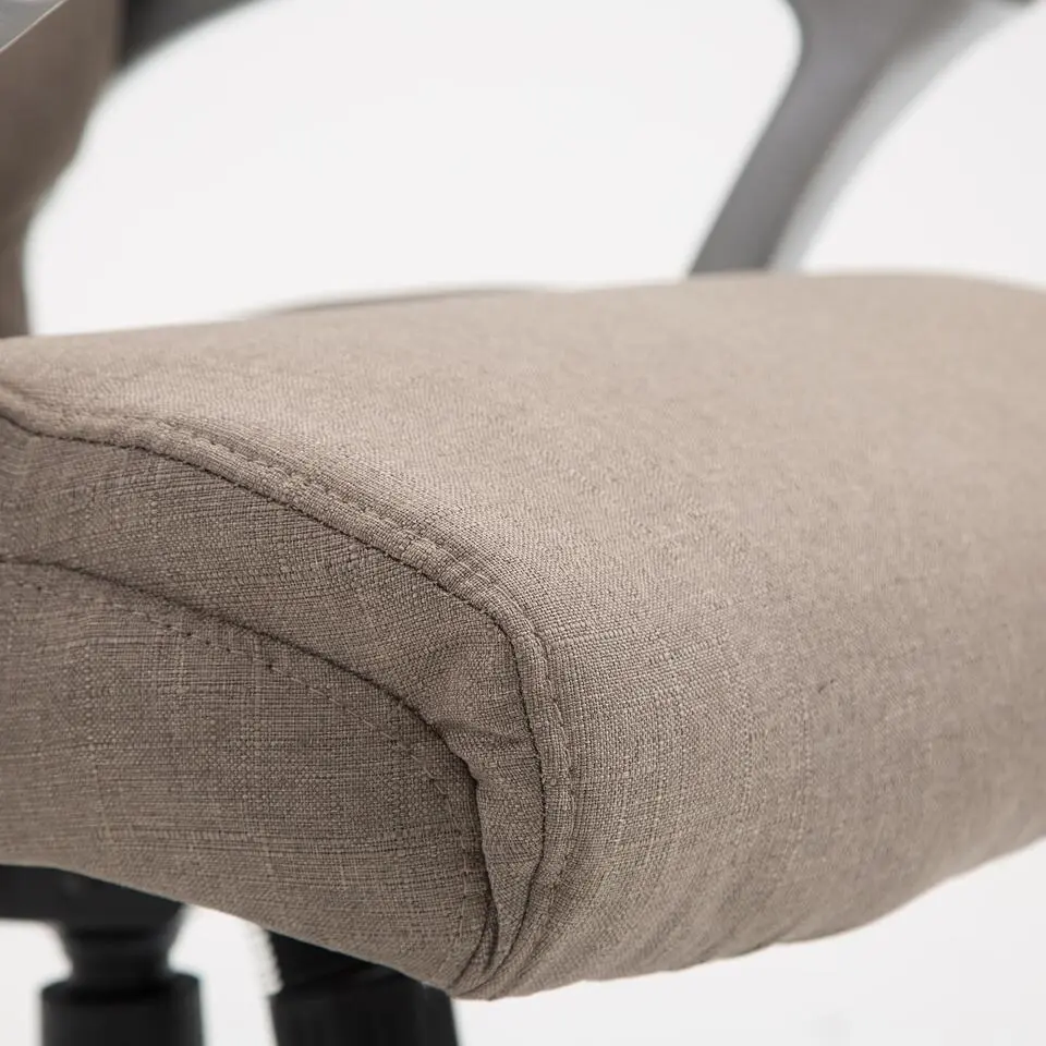 CLP Bureaustoel Texas V2 grijs Frame - Stof - taupe
