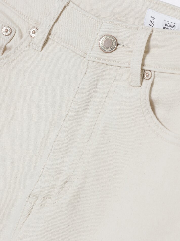 Calça jeans skinny de cintura alta - Off-white