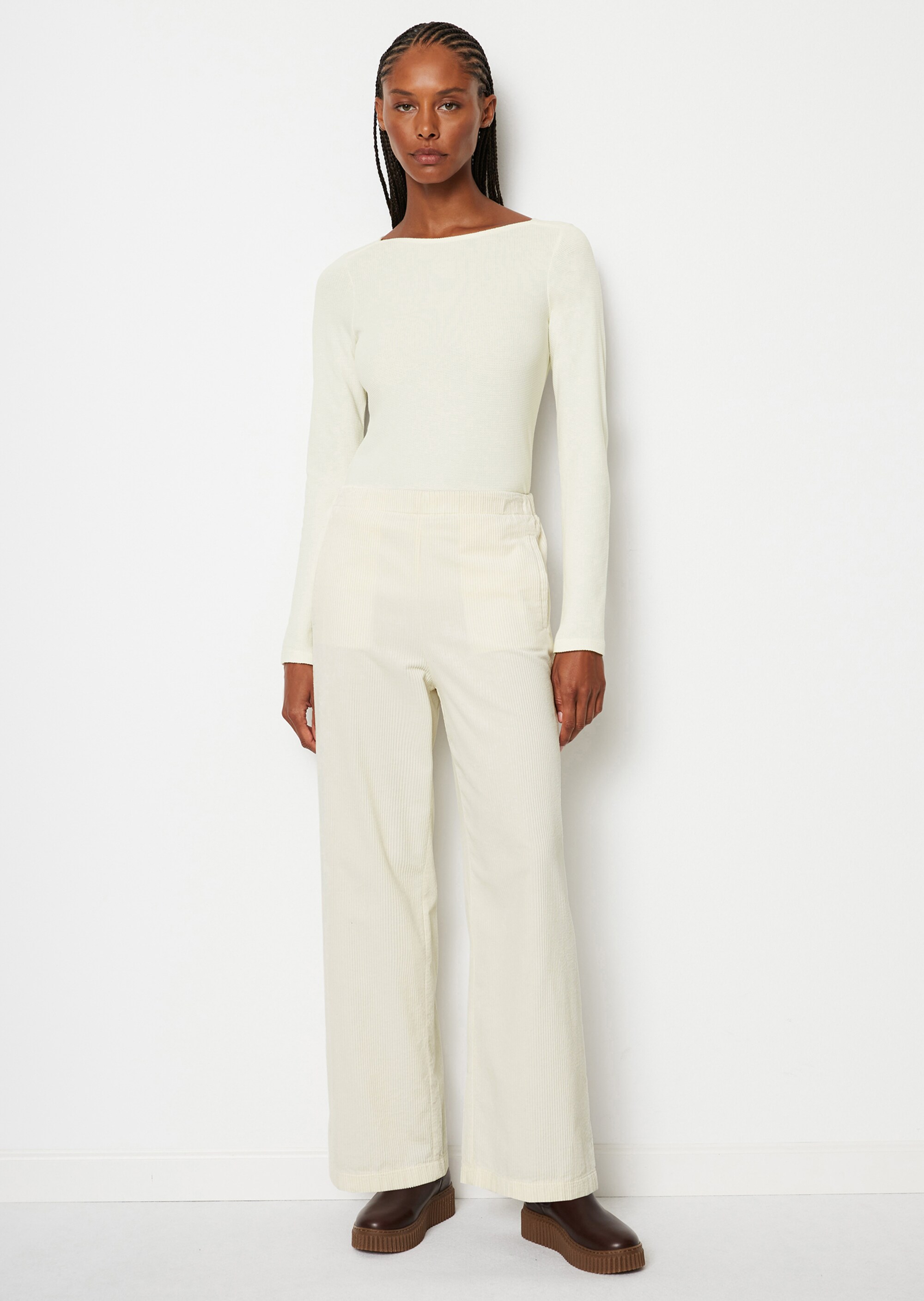 Struktur-Longsleeve regularaus Organic Cotton
