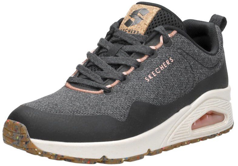 Skechers Uno - Pla-Knit zwart