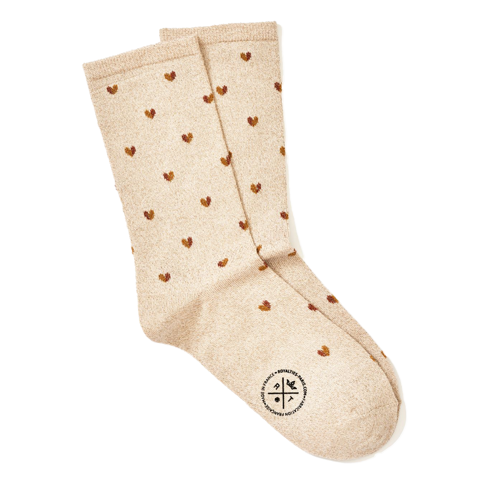 LOVE - Chaussettes à motifs coeurs en coton mélangé | Blanc