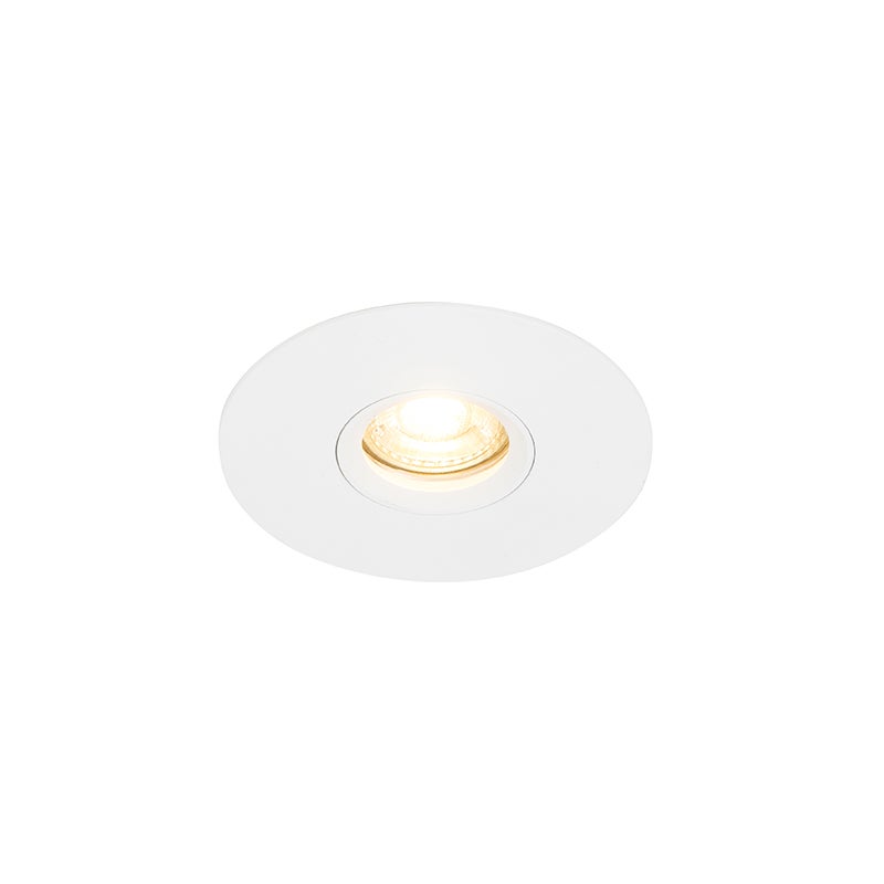 Moderne inbouwspot, wit, 12 cm - Buco