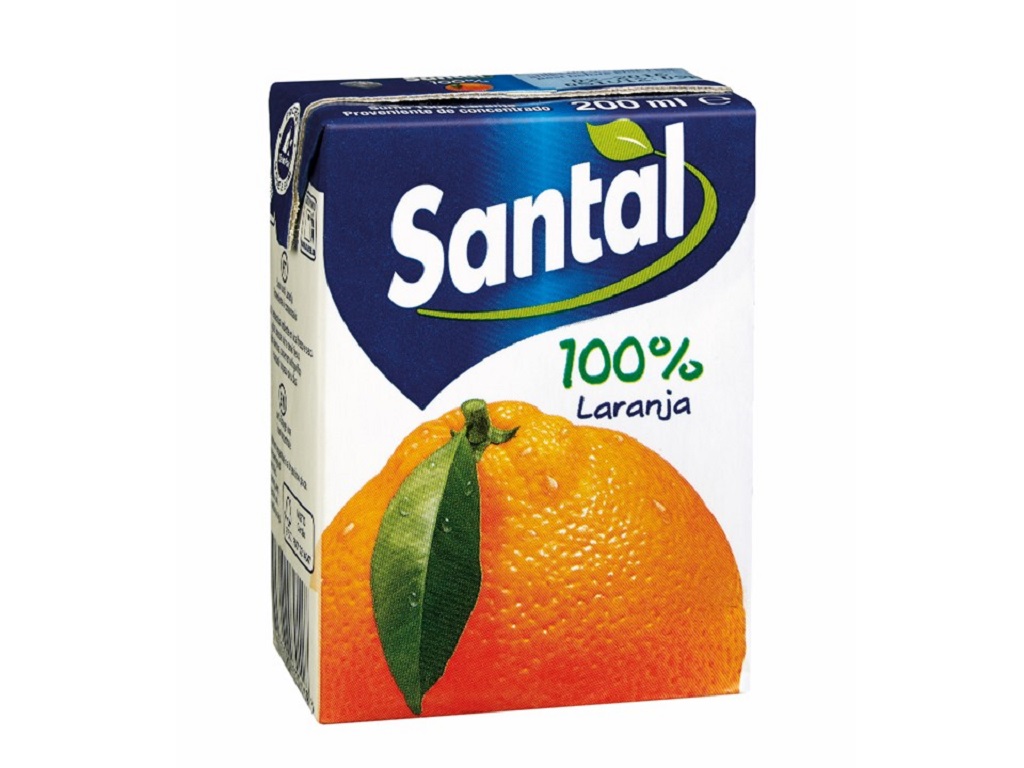 SUMO SANTAL 100% LARANJA 200ML