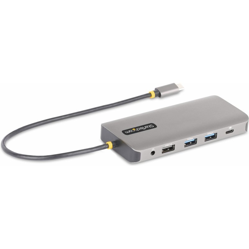 StarTech.com Adaptateur Multiport USB-C Triple Moniteur, Double HDMI et DisplayPort 4K 60Hz + 4K 30Hz, Adaptateur USB-C, Hub USB 4 Ports, 100W PD Pass-Through, GbE, Lecteurs de Cartes SD/MicroSD