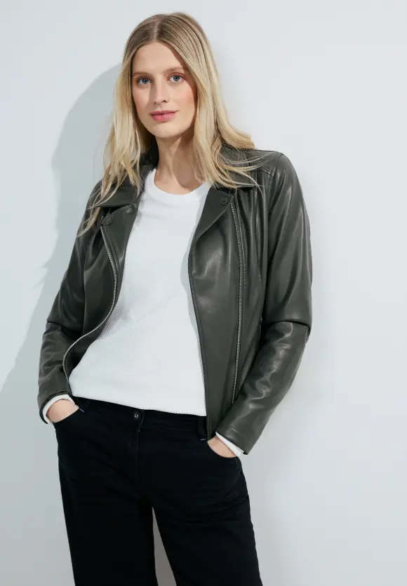 Coole Bikerjacke - strong khaki