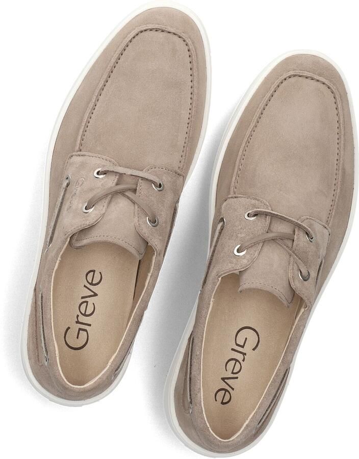 GREVE Veterschoenen Heren Wave Maat: 41 5 Materiaal: Suède Kleur: Taupe
