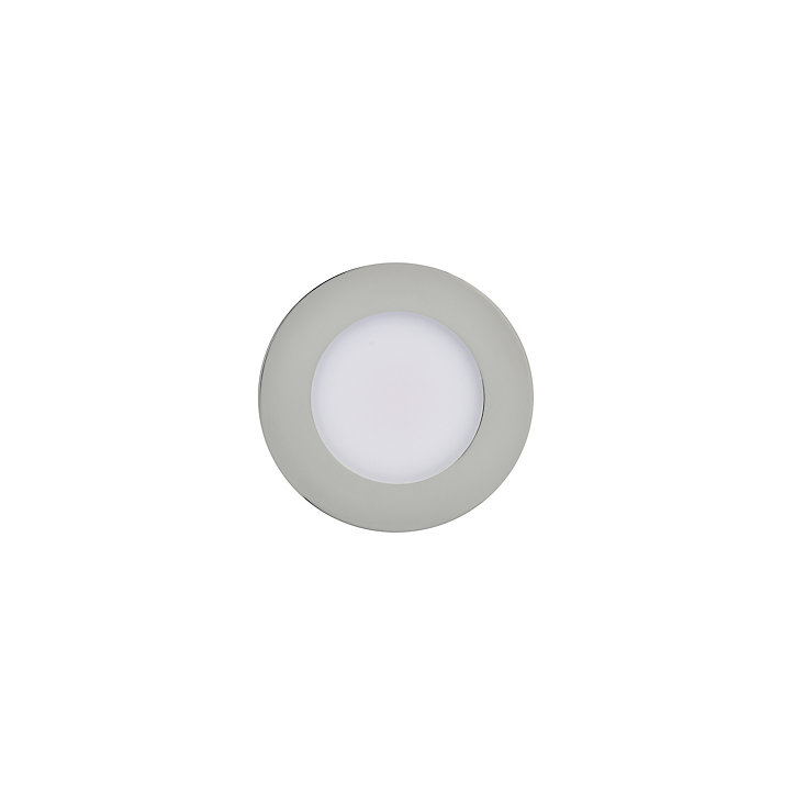 Spot encastrable Leavitt LED intégrée blanc chaud IP44 300lm 4.5W Ø8.5xH.4.7cm chrome GoodHome