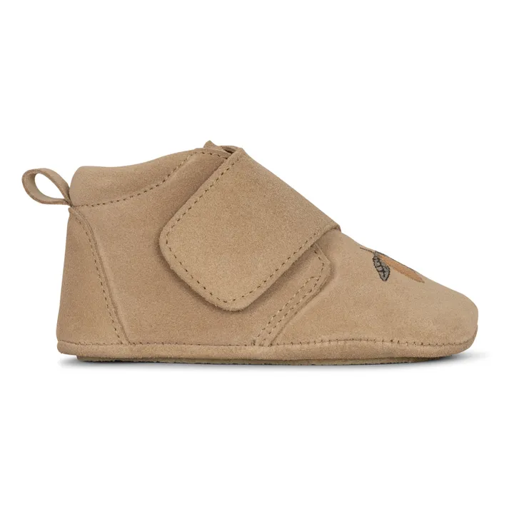 Konges Sløjd Chaussons Mamour Suède | Camel