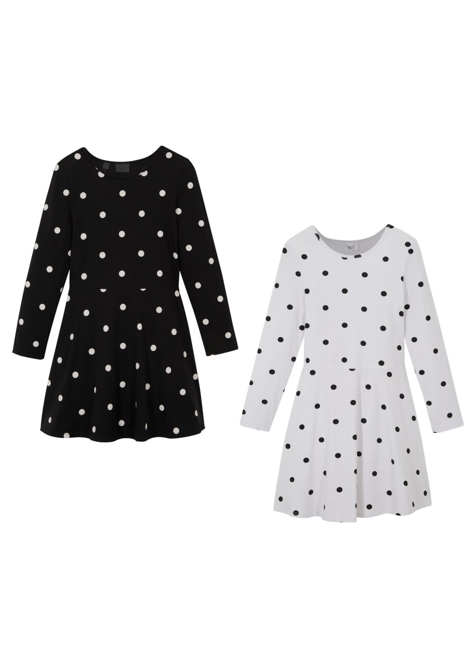 Lot de 2 robes T-shirt fille avec coton