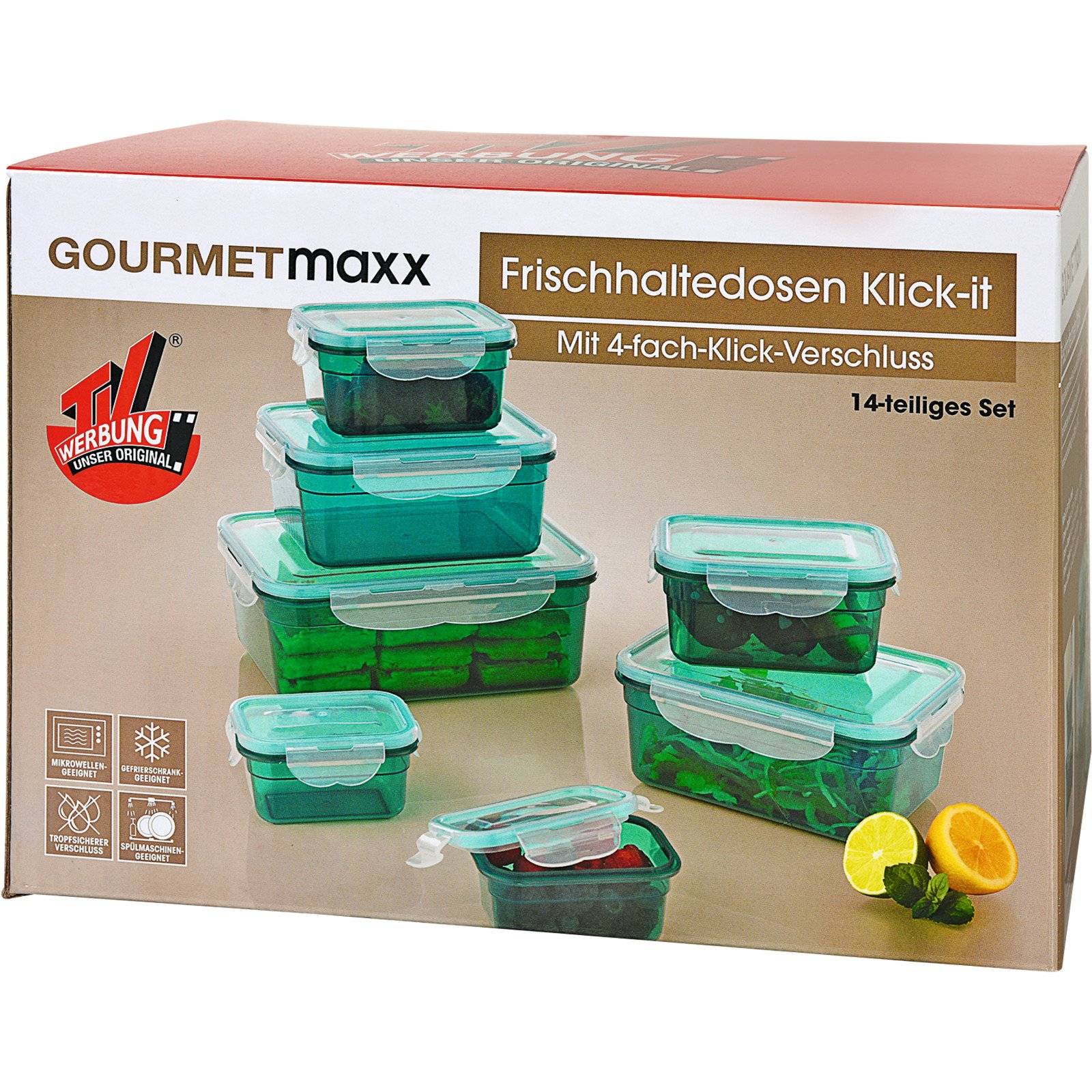 GOURMETmaxx Frischhaltedosen 14tlg Klick